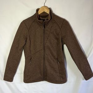 LL Bean Zip Up Long Sleeve Top size Small